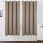 LEMOMO Cappuccino Thermal Blackout Curtains/52 x 72 Inch/Set of 2 Panels Room by Lemomo