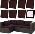 8Pcs Outdoor Cushion Covers, Patio Cushion Covers, Stretch Elastic Slipcovers by dreahoteztil