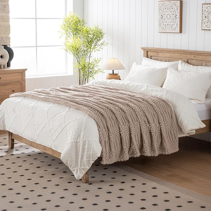 50x70 Inch Brown Throw Blanket - Image 4