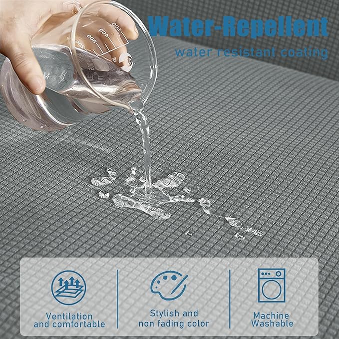 Water Repellent Sofa Seat Cushion Covers High Stretch Furniture Protector - Image 3