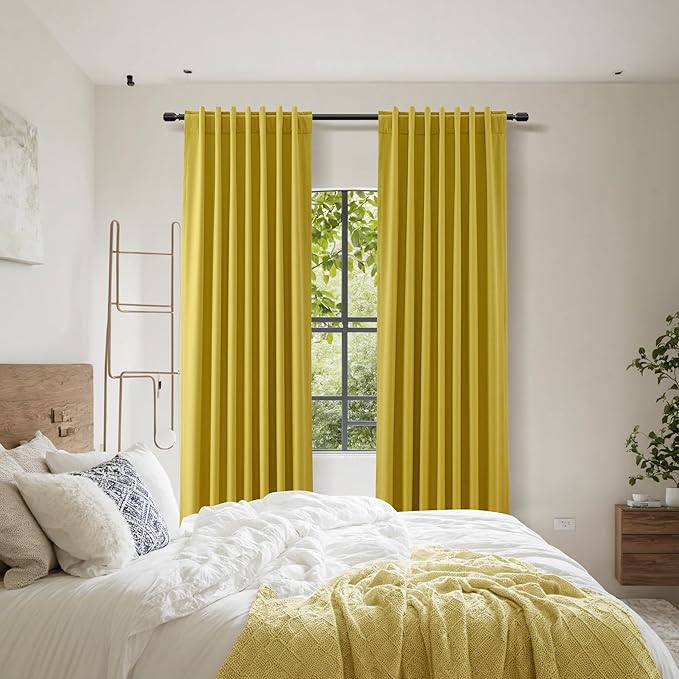 Guken 100% Blackout Curtains 96 Inch Length 2 Panels Set - Image 9