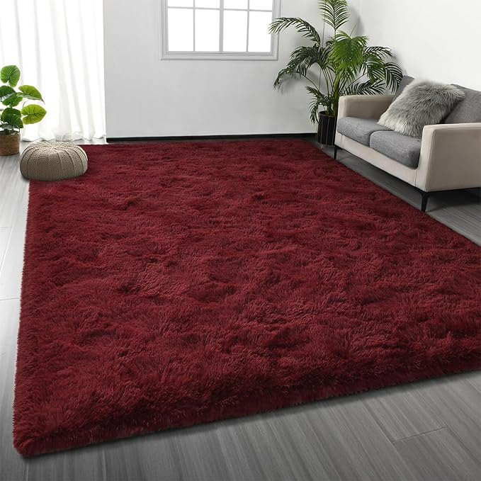 Deerhoo Shag Area Rug, 4 X 6 Plush Fuzzy Rugs by Deerhoo