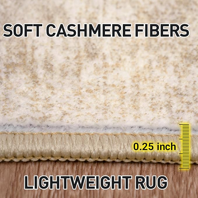 4x6 Area Rugs Washable Rug: Modern Abstract Living Room Rug Soft Anti-Skid Thin - Image 6