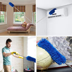 Cobweb Duster with ExtensionPole,Dusters for Cleaning with 2 DusterHeads