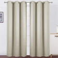 LEMOMO Light Beige Thermal Blackout Curtains/42 x 84 Inch/Set of 2 Panels Room by Lemomo