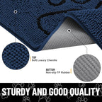 Smiry Dog Door Mat for Muddy Paws, Absorbent Dirt Trapper Non Slip Quick Dry - Image 4