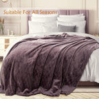 TOONOW Fleece Blanket Super Soft Cozy Throw Blanket 50" x 60", Lightweight - Image 3