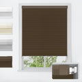 LazBlinds No Drill Cordless Cellular Shades, 20" W x 48" H, Dark Coffee