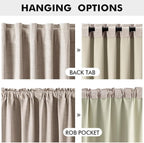 MIULEE 100% Blackout Linen Curtains - Image 5