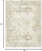 7x9 Machine Washable Non Slip Vintage Area Rugs - Image 2