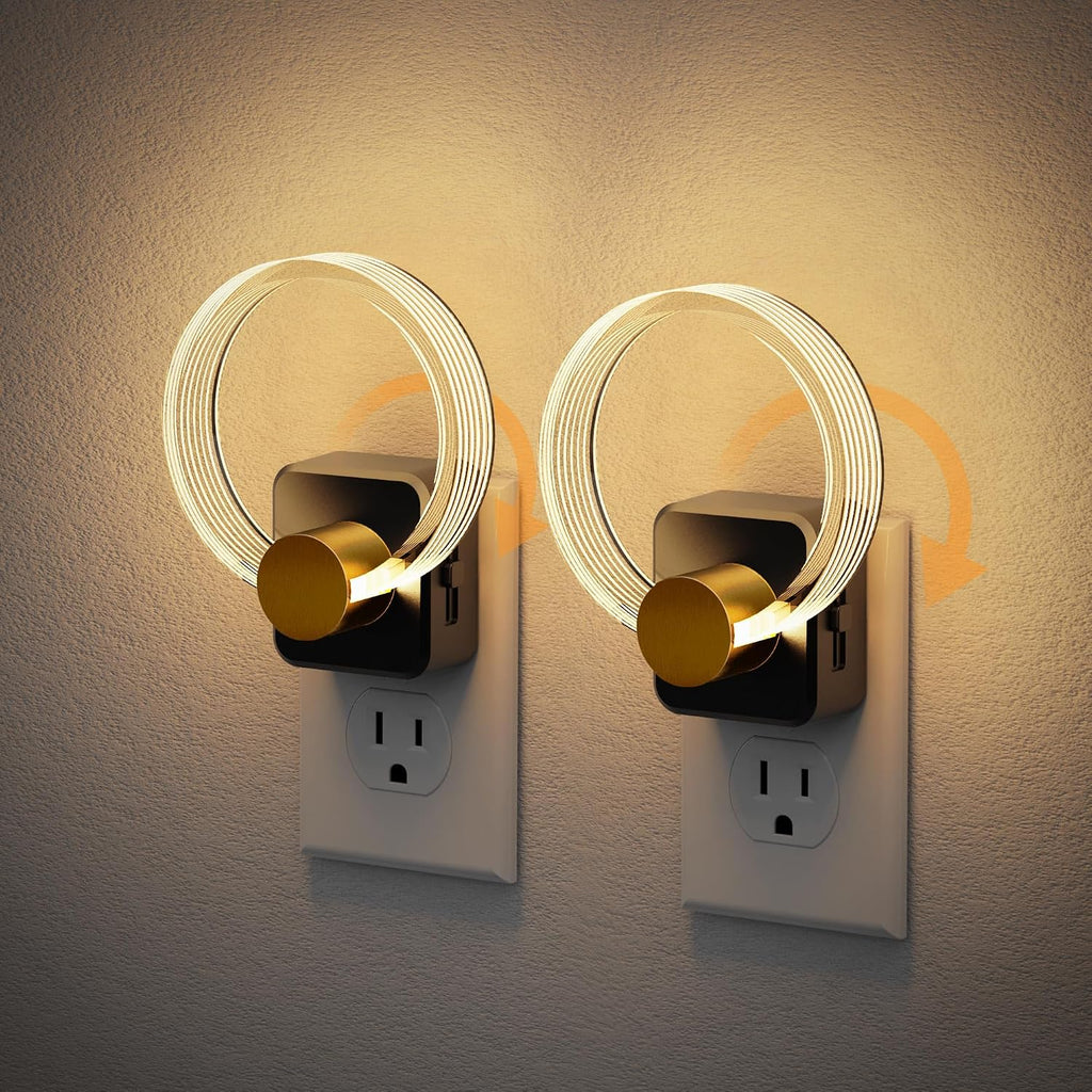 JandCase Night Light, Night Lights Plug into Wall, Dimmable Nightlight
