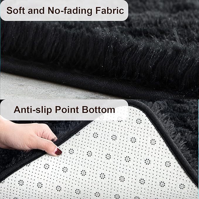 TWINNIS Super Soft Shaggy Rugs Fluffy Carpets, 5x8 Feet, Indoor Modern Plush - Image 2