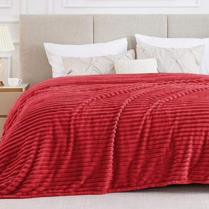 BEDELITE Blankets Queen Size for Bed, 300GSM Soft & Warm Fleece Blanket by BEDELITE