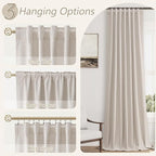 Guken 100% Blackout Curtains 90 Inch Length 2 Panels Set - Image 6
