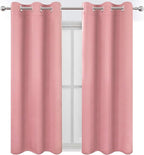 LEMOMO Pink Thermal Blackout Curtains/38 x 63 Inch/Set of 2 Panels Room - Image 2