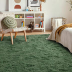 8x10 Ft Extra Large Shag Green Area Rug - Image 3