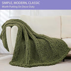 Bigacogo Chunky Knit Throw Blanket - Image 3