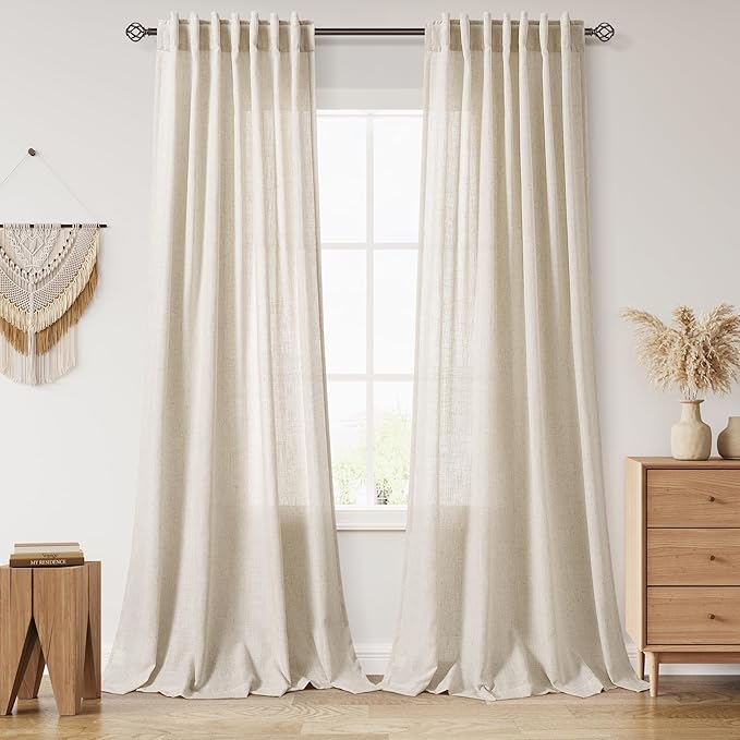Nanspring Boho Curtains 90 Inches Long by Nanspring