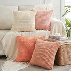 Fancy Homi 4 Packs Blush Pink Decorative Throw Pillow Covers 18x18 Inch by Fancy+Homi