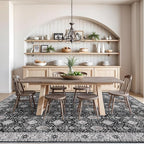 Vintage 10x14 Washable Area Rug: Large Living Room Rugs Indoor Soft Stain - Image 7