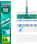 Swiffer Sweeper 2-in-1 Mops for Floor Cleaning, Dry and Wet Multi Surface Floor Cleaner, Sweeping and Mopping Starter Kit, Includes 1 Mop + 19 Refills, 20 Piece Set