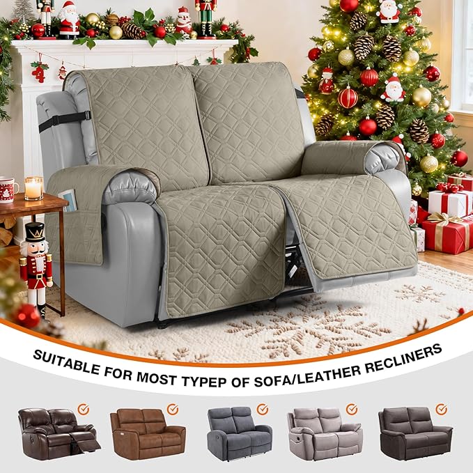 VANSOFY Waterproof Recliner Couch Covers, Sofa Covers 1-Piece Washable - Image 4