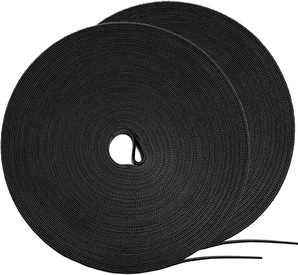 Hitotsu 164ft x1/2 inch Reusable Fastening Cable Ties, 82ft x 2Rolls