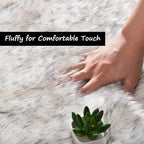 Goolela Fluffy Faux Fur Runner Rug 2x6 - Image 5