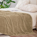 BEDELITE Fleece Blanket King Size – 3D Ribbed Jacquard Soft and Warm Decorative - Image 7