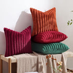 decorUhome Cozy Faux Fur Throw Pillow Covers 26x26 Set of 2 Decorative Soft - Image 5