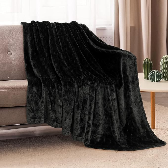 TOONOW Fleece Blanket Fuzzy Plush Throw Blanket 50" x 60", Super Soft Fluffy - Image 2