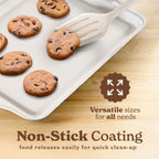 Country Kitchen Nonstick Stackable Bakeware Set - Durable, Easy Release Baking Set, Black, 10 Pcs
