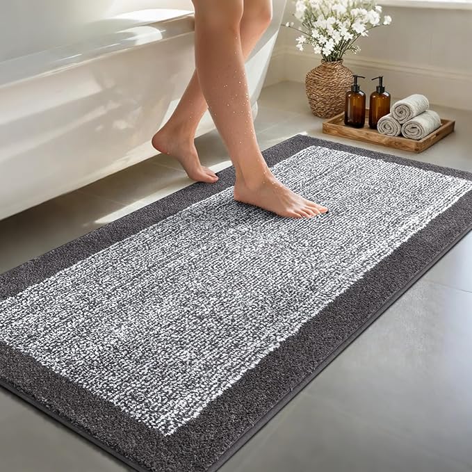 Long 2x4 Ft Runner Rug for Bathroom, Non Slip Washable Large Kitchen Rugs Bath - Image 2
