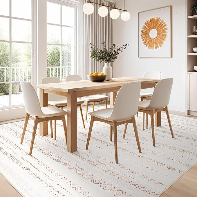Nakagishi Area Rug Living Room Rugs: 8x10 Large Soft Machine Washable Boho - Image 7