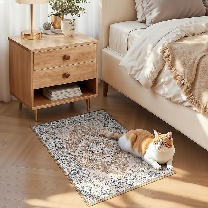 Lofus 2x3 Washable Rug for Entryway Bathroom, Non Slip Kitchen Mats for Floor - Image 3