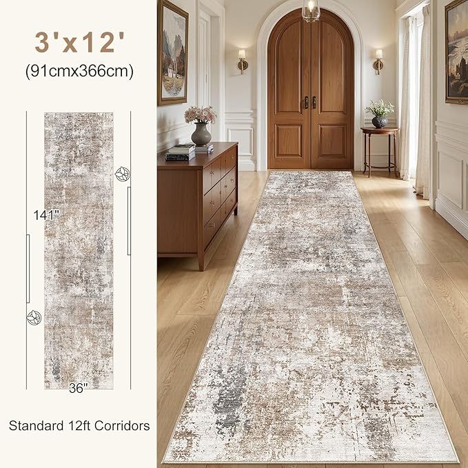 UERMEI 3X12 Washable Runner Rug - Image 4