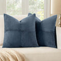 MIULEE Blue Decorative Throw Pillow Covers 20x20 Inch by MIULEE
