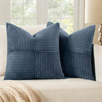 MIULEE Blue Decorative Throw Pillow Covers 18x18 Inch by MIULEE