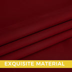 NICETOWN Room Darkening Draperies Curtains Panels, 2 Panels Burgundy Red W52 x - Image 6