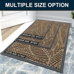 Colorxy Waterproof Doormat, Sturdy Natural Rubber Front Indoor Mat, Non Slip - Image 7