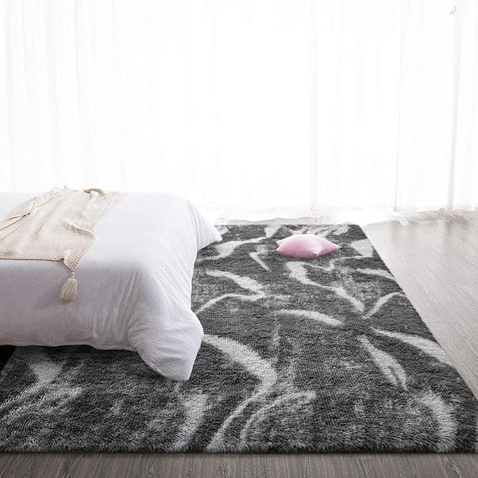 TWINNIS Super Soft Shaggy Rugs Fluffy Carpets, 5x8 Feet, Indoor Modern Plush - Image 5