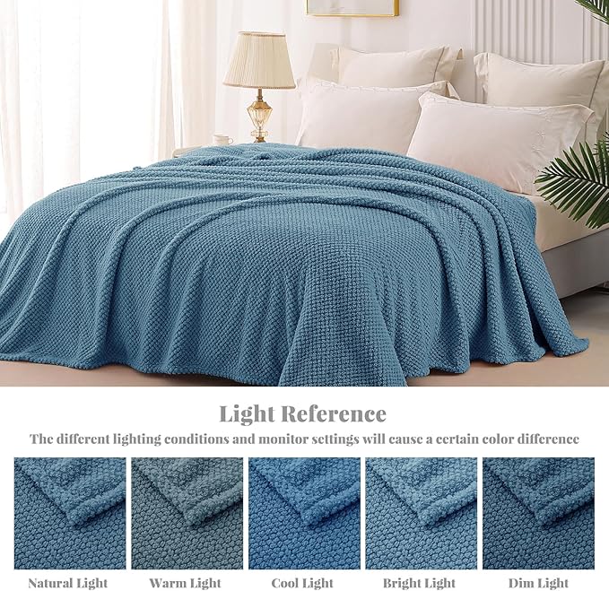 Whale Flotilla Extra Large Fuzzy Fleece Throw Blanket - Image 6