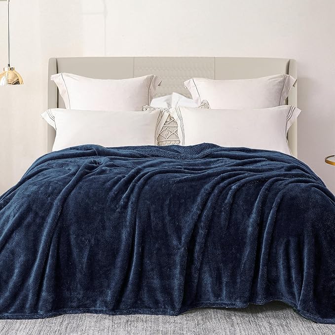 Exclusivo Mezcla Plush Fuzzy Fleece Bed Blanket Twin Size, Super Soft, Fluffy by ExclusivoMezcla