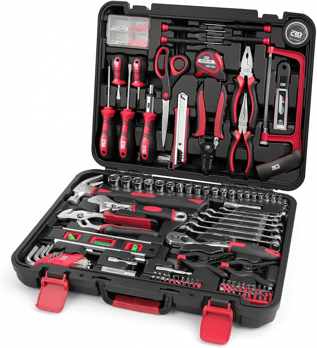 Prostormer 259-Piece Tool Kit, General Household Hand Tool Set, Blue