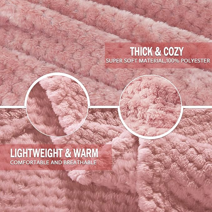 Exclusivo Mezcla Fleece Bed Blanket Queen Size, Super Soft and Warm Blankets - Image 6