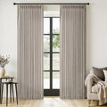 MIULEE Pinch Pleated Thick Linen Curtains 96 Inches Long 2 Panels by MIULEE