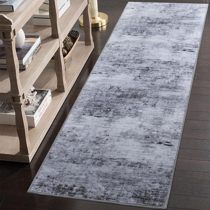 Toneed Entryway Runner Rug 2x8 for Hallway Kitchen, Washable Non-Slip Rug by Toneed