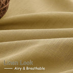 Nanspring Gold Linen Curtains 108 Inches Long - Image 5
