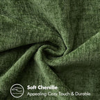 MIULEE Pack of 2 Pillow Covers 20x20 Inch Moss Green Farmhouse Decorative Throw - Image 4