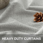 Gray Room Darkening Curtains 96 Inches Long - Image 3